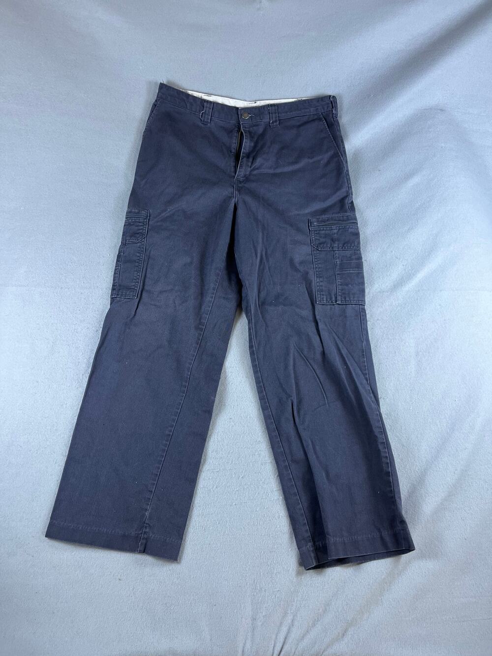 Dickies Cargo Pants Mens 36x32 Gray Straight Leg Relaxed Twill Utility Workwear
